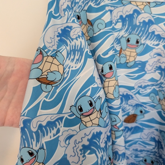 Blue Hot Topic Pokemon Size Small (Juniors) Squirtle Emo Scene Suspender Skirt - Picture 4 of 16